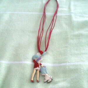 Vintage Enamel Type Necklace